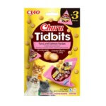 Churu Tidbits Atún y Salmón para Gatos 3x12g