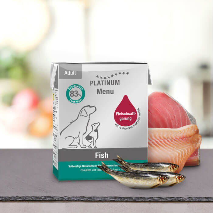 nassfutter-hund-menu-adult-fish-11.jpg Platinum Menú Húmedo Adulto Pescado para Perro - Imagen 1