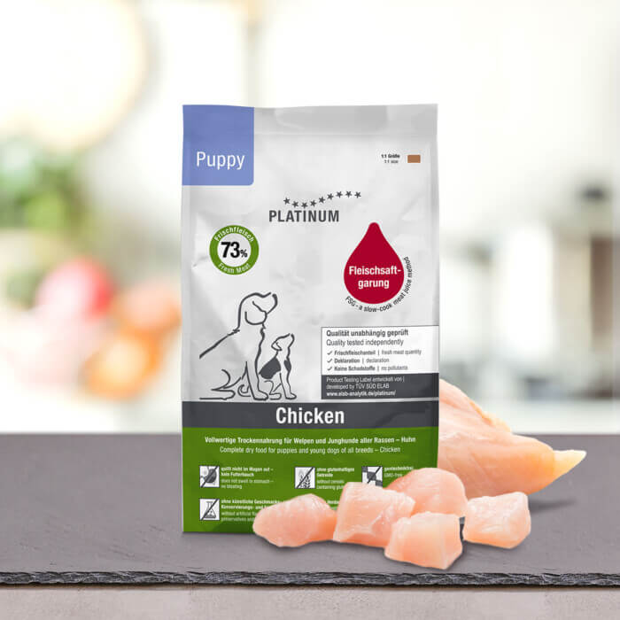 trockenfutter-hund-welpe-puppy-chicken-1500-2-2.jpg Platinum Pienso Semihúmedo Puppy Pollo para Perros Cachorros - Imagen 1