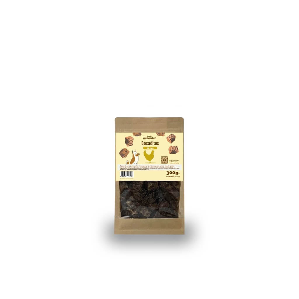 naturextra-bocaditos-de-ave-300g-1 Naturextra Bocaditos de Ave para Perros 300g - Imagen 1