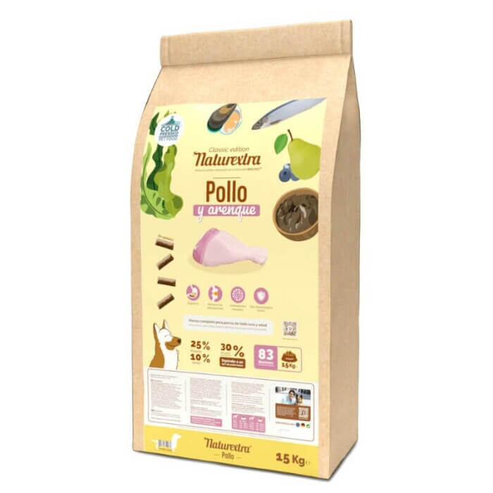 naturextra-pollo-con-arenque-1 Naturextra Pollo con Arenque para Perros - Imagen 1