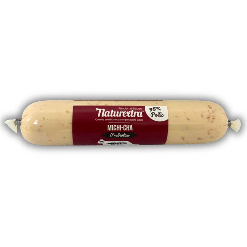 naturextra-salchicha-funcional-para-gatos-con-inulina-de-ach-1 Naturextra Salchicha Funcional para Gatos con Inulina de Achicoria y Zanahoria - Imagen 1