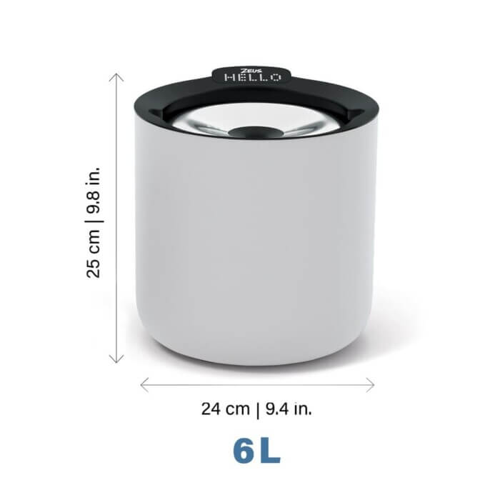 Zeus Oasis Plus Fuente Inteligente de Acero Inox para Perros 6L - Imagen 4