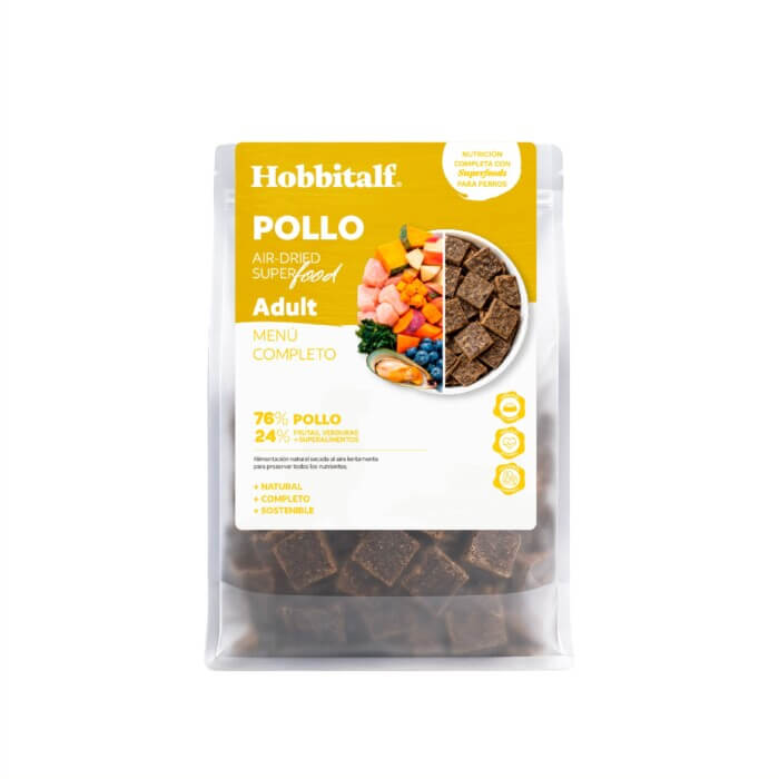 alimentacion-airdried-perro-pollo_1 Hobbitalf Air-dried Superfood Adulto Pollo para Perros - Imagen 1