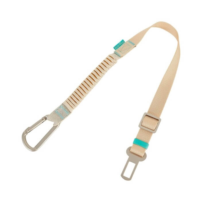Freedog Cinturón de Seguridad Elástico para Coche Beige - Imagen 2