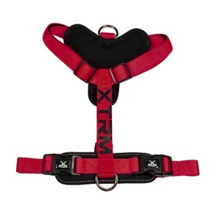Arnés X-TRM Cronos Neón Flash Rojo/Negro para Perros - Imagen 1