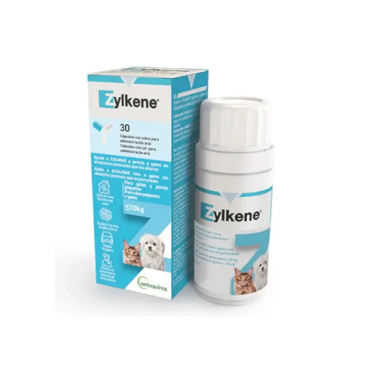 Zylkene Tranquilizante Natural Perros Pequeños y Gatos 75 mg de 30 Cápsulas - Imagen 1