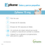 Zylkene Tranquilizante Natural Perros Pequeños y Gatos 75 mg de 30 Cápsulas - Imagen 3