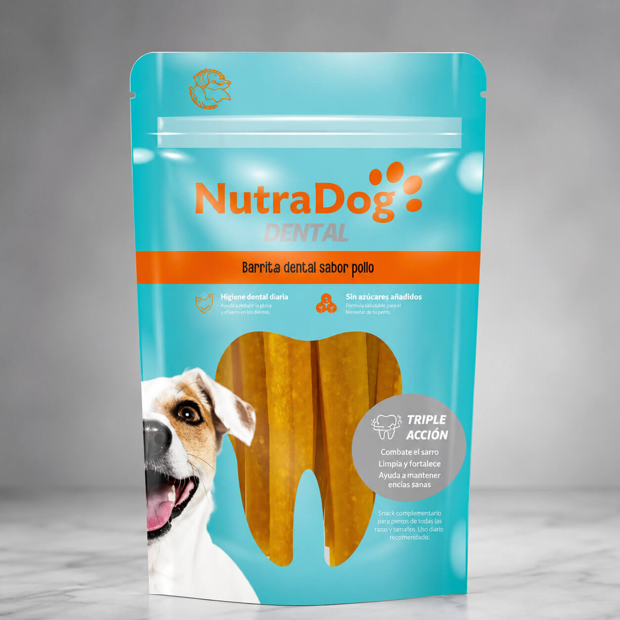 Nutradog-barrita NutraDog Wild Snack Perro Barritas Dental Pollo 12cm 100g - Imagen 1